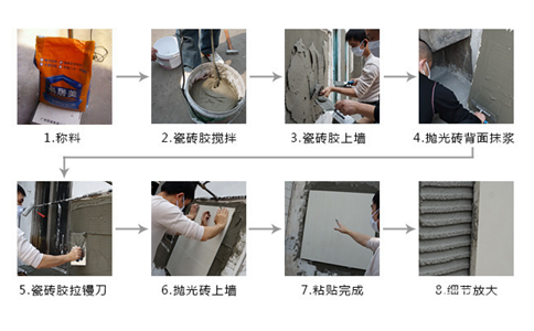 瓷砖胶使用方法流程图